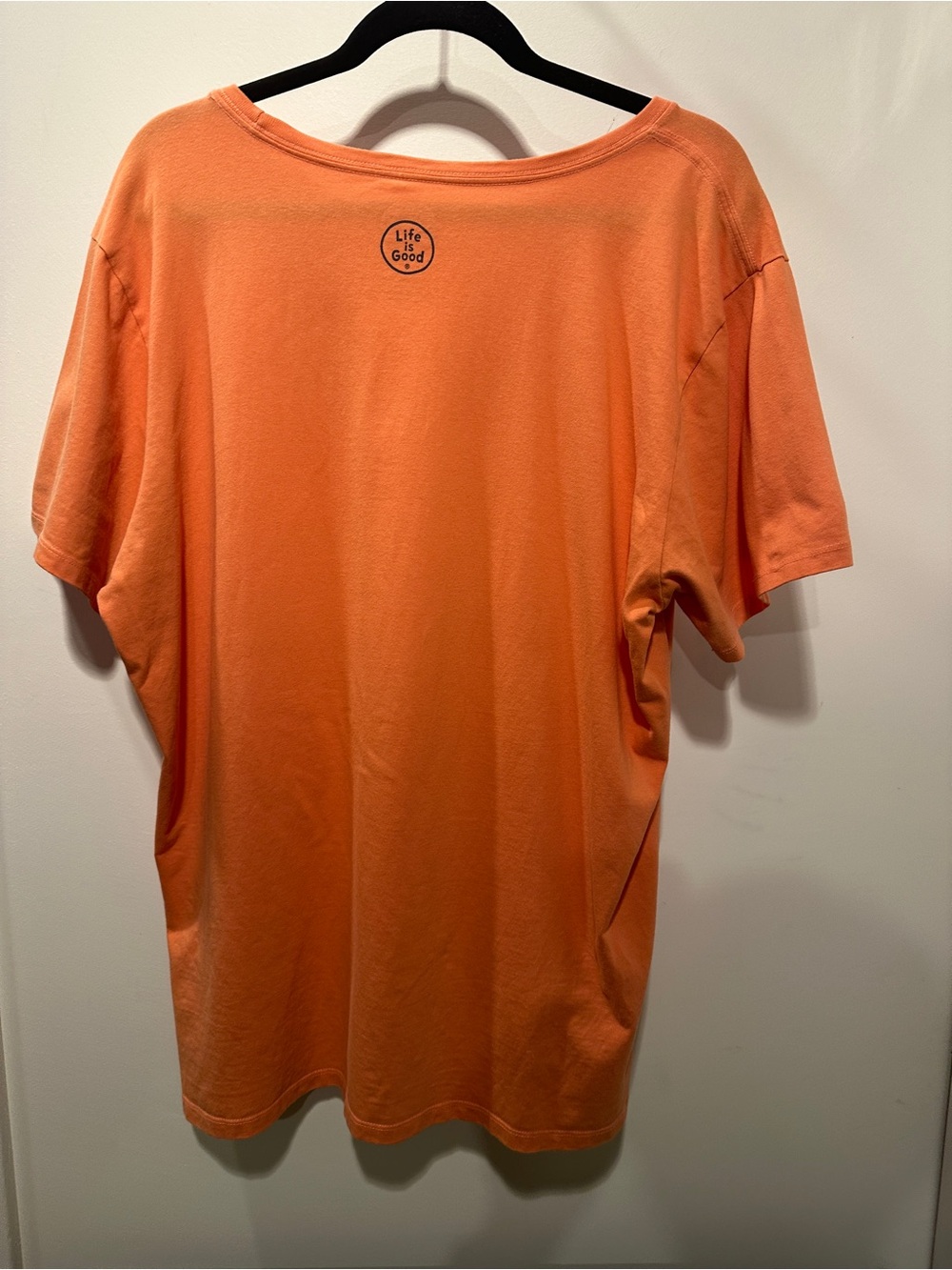 Life Is Good Orange Short-Sleeve 'Happy Place' Palm Graphic Tee XXL - Picture 6 of 7